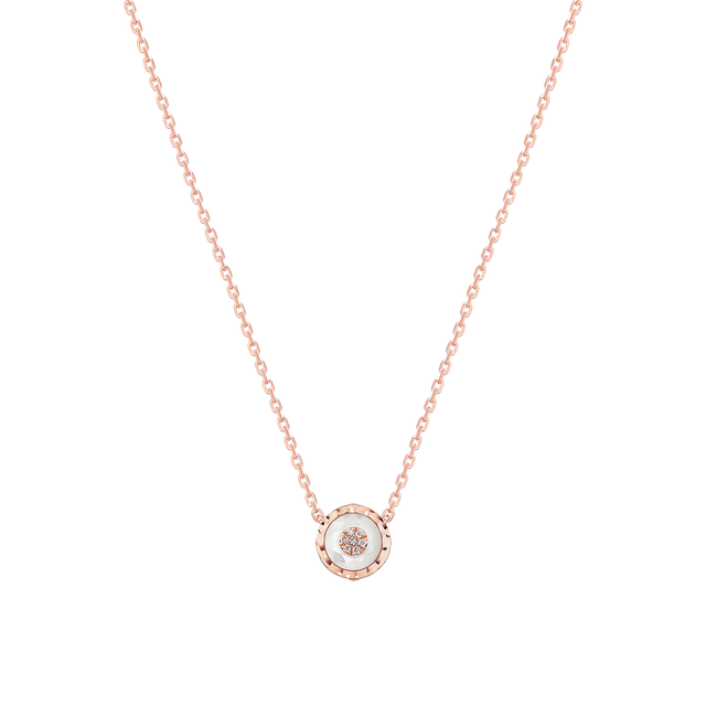 Collier Korloff Je Play or rose et nacre rond - JJPP02PG/MOP