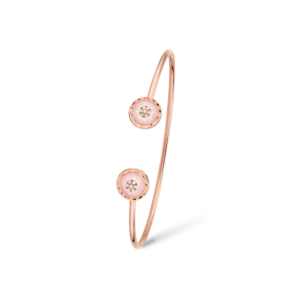 Bracelet Korloff Je Play Rond Opal Rose Toi & Moi - JJPB03PG/PO