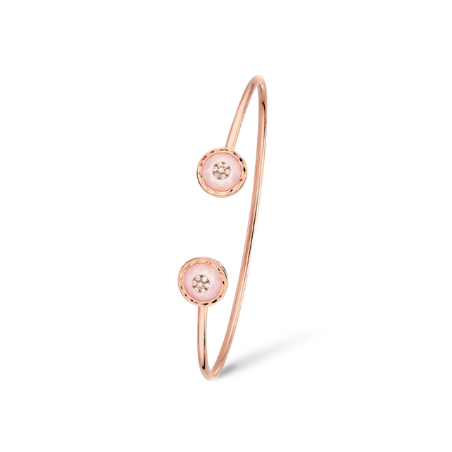 Bracelet Korloff Je Play Rond Opal Rose Toi & Moi - JJPB03PG/PO