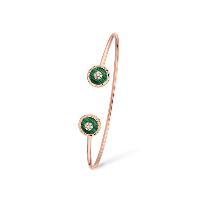 Bracelet Korloff Je Play Rond Malachite Toi & Moi - JJPB03PG/MA
