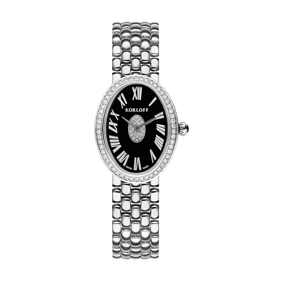 Montre Korloff JDT Laque noire et diamants - 04WA830108