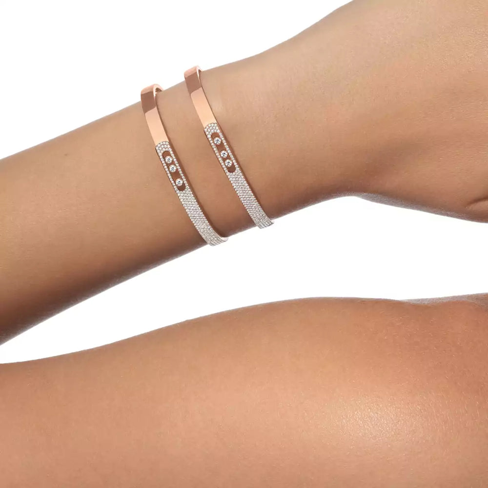 Bracelet Messika Move Noa PM semi-pavé 10093-PG