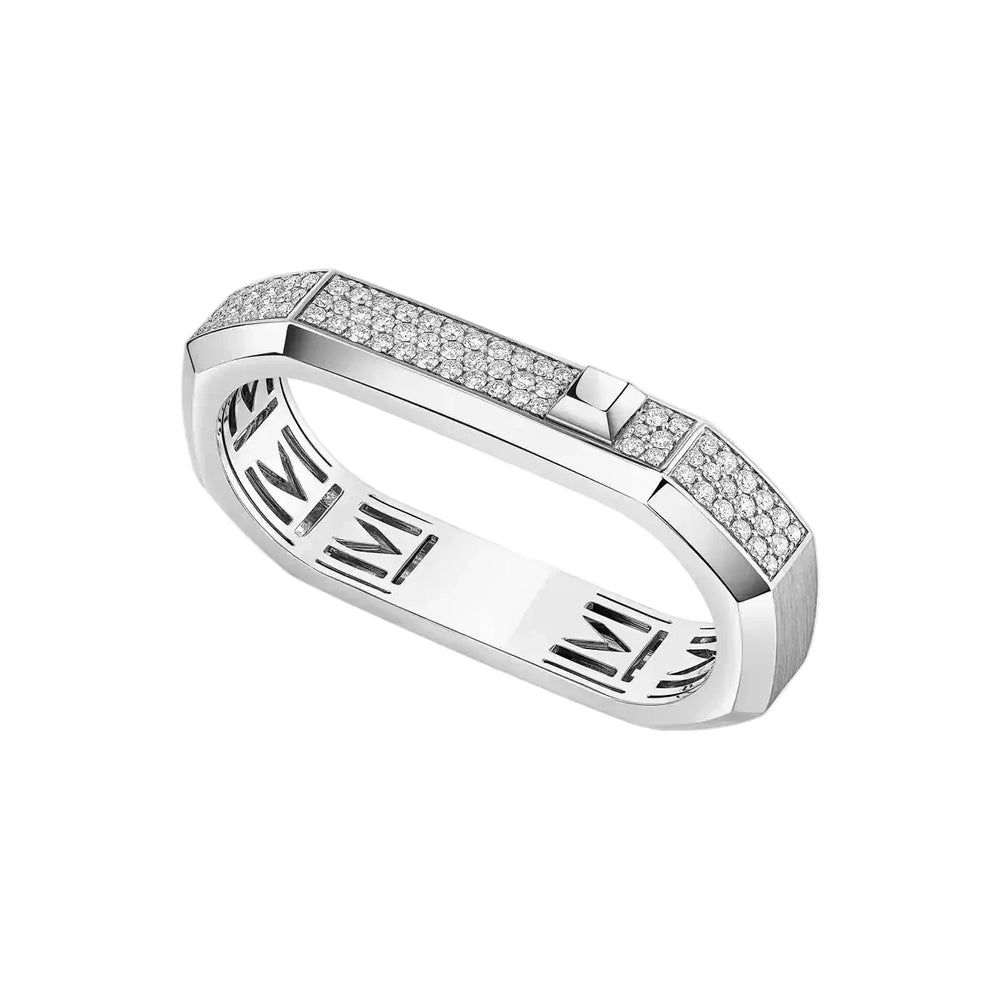 Bague Messika 2 Doigts Pavée Moderniste 13831-WG