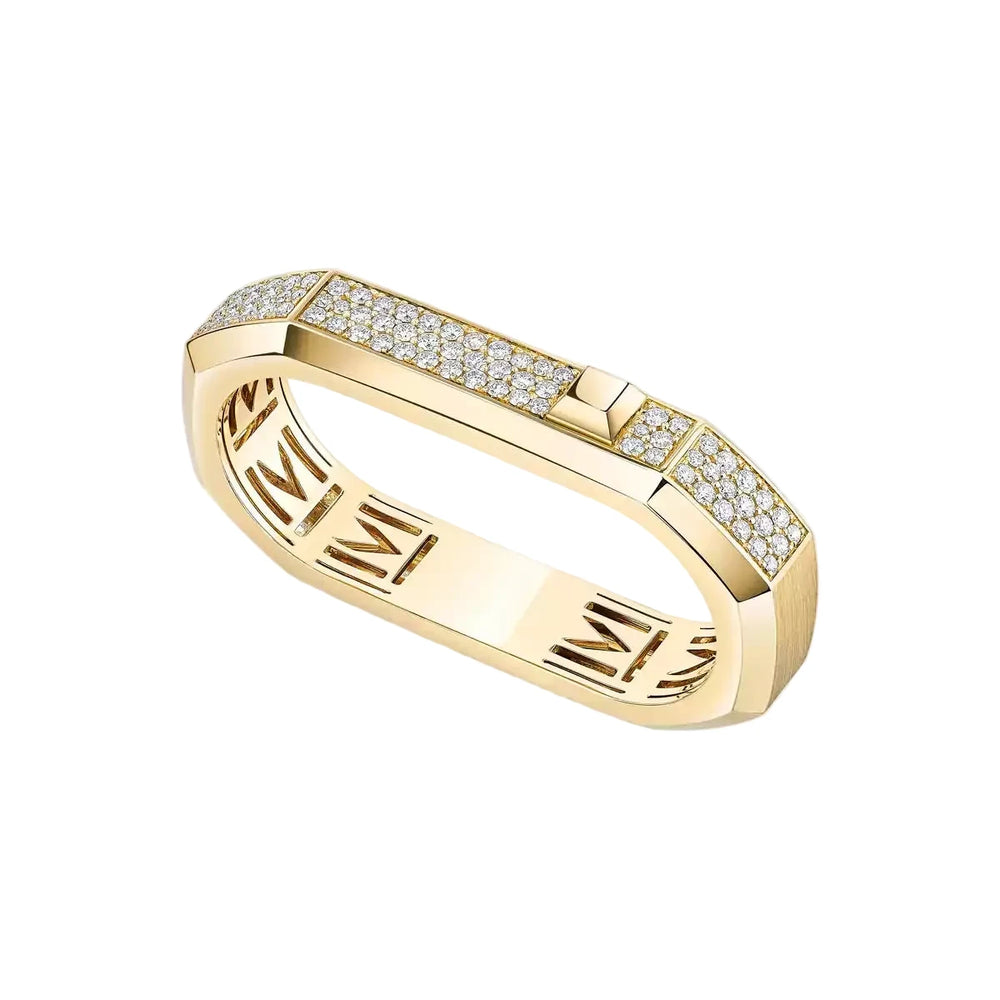 Bague Messika 2 Doigts Pavée Moderniste 13831-YG