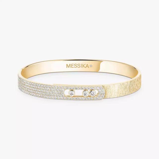 Bracelet Messika Move Noa semi-pavé ciselé14501-YG