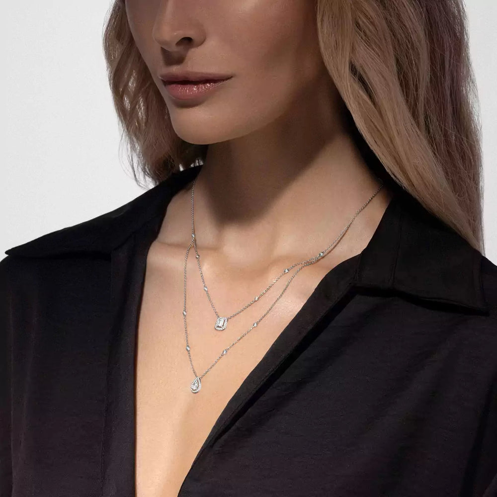 Collier My Twin 2 Rangs 12966-WG