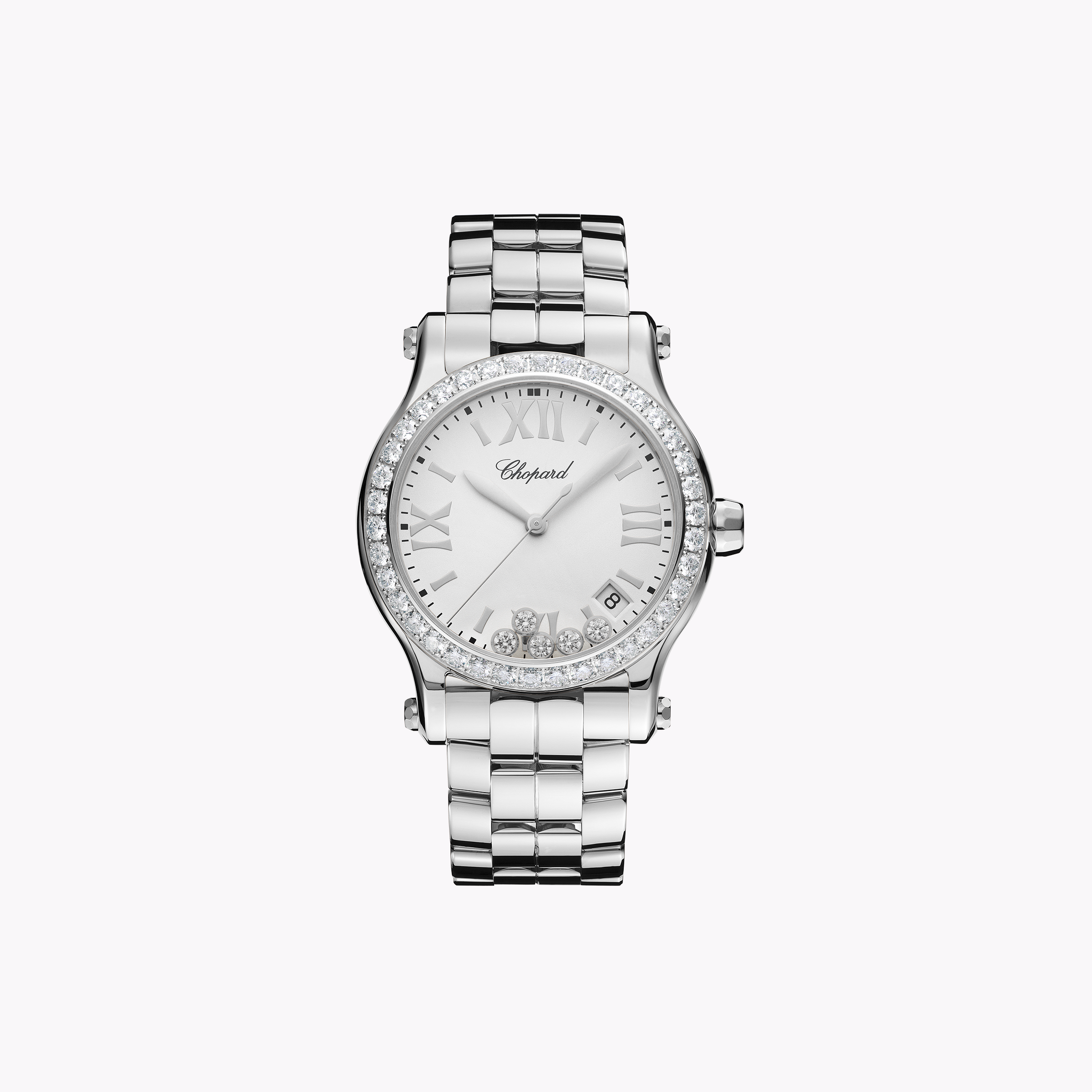 Montre Chopard Happy Sport Acier diamants 278559-3004 Heurgon